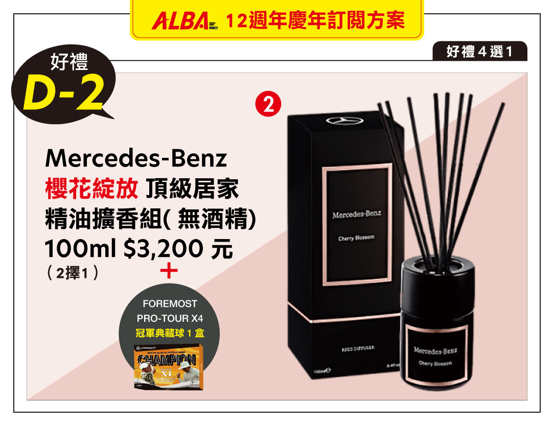 12週年慶「一年12期」+「FOREMOST X4高爾夫球1盒」+「合購禮D-2」